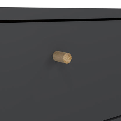 Carlisle 1 Door 1 Drawer Bedside Dark Grey