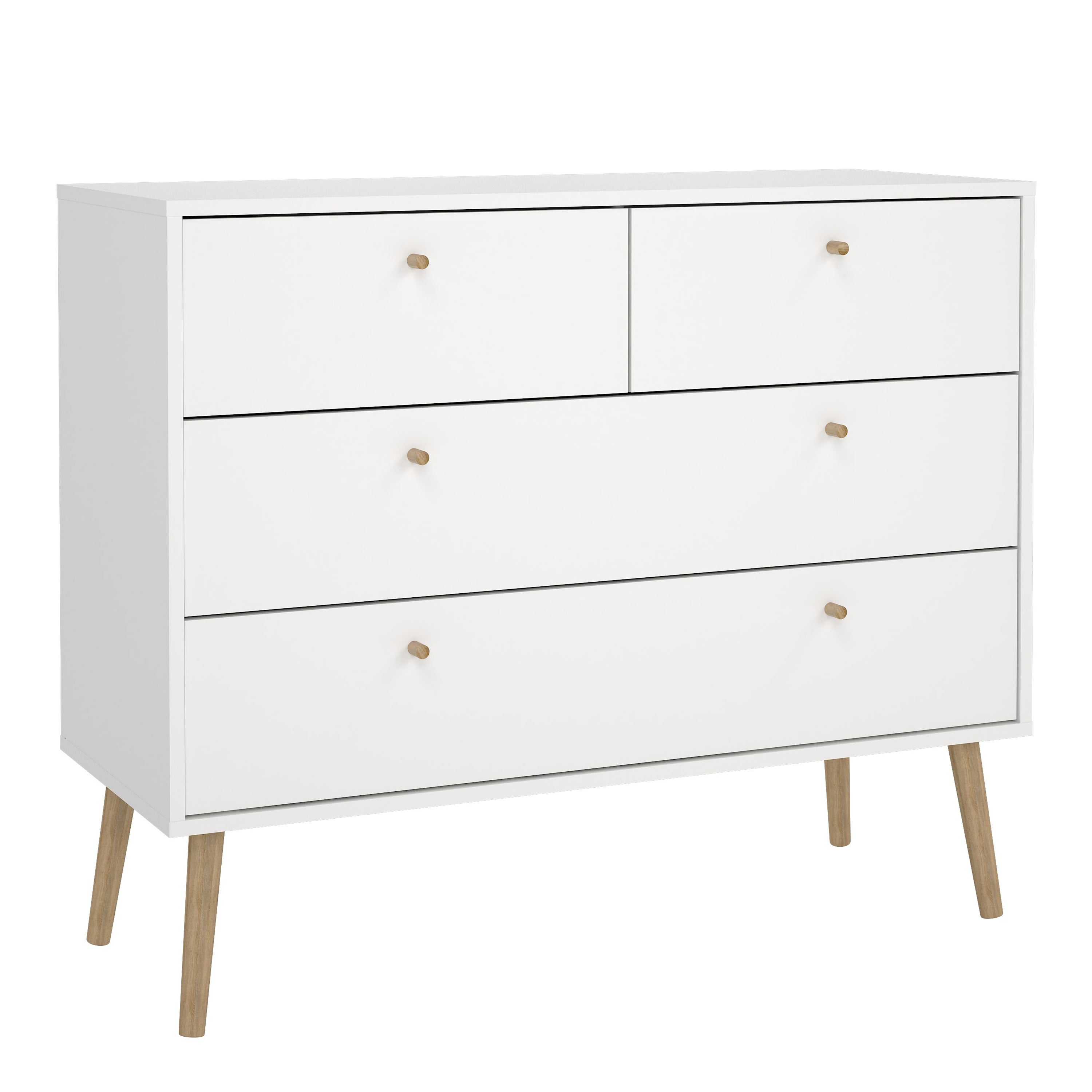 Carlisle Chest 2 + 2 Drawers White