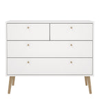 Carlisle Chest 2 + 2 Drawers White