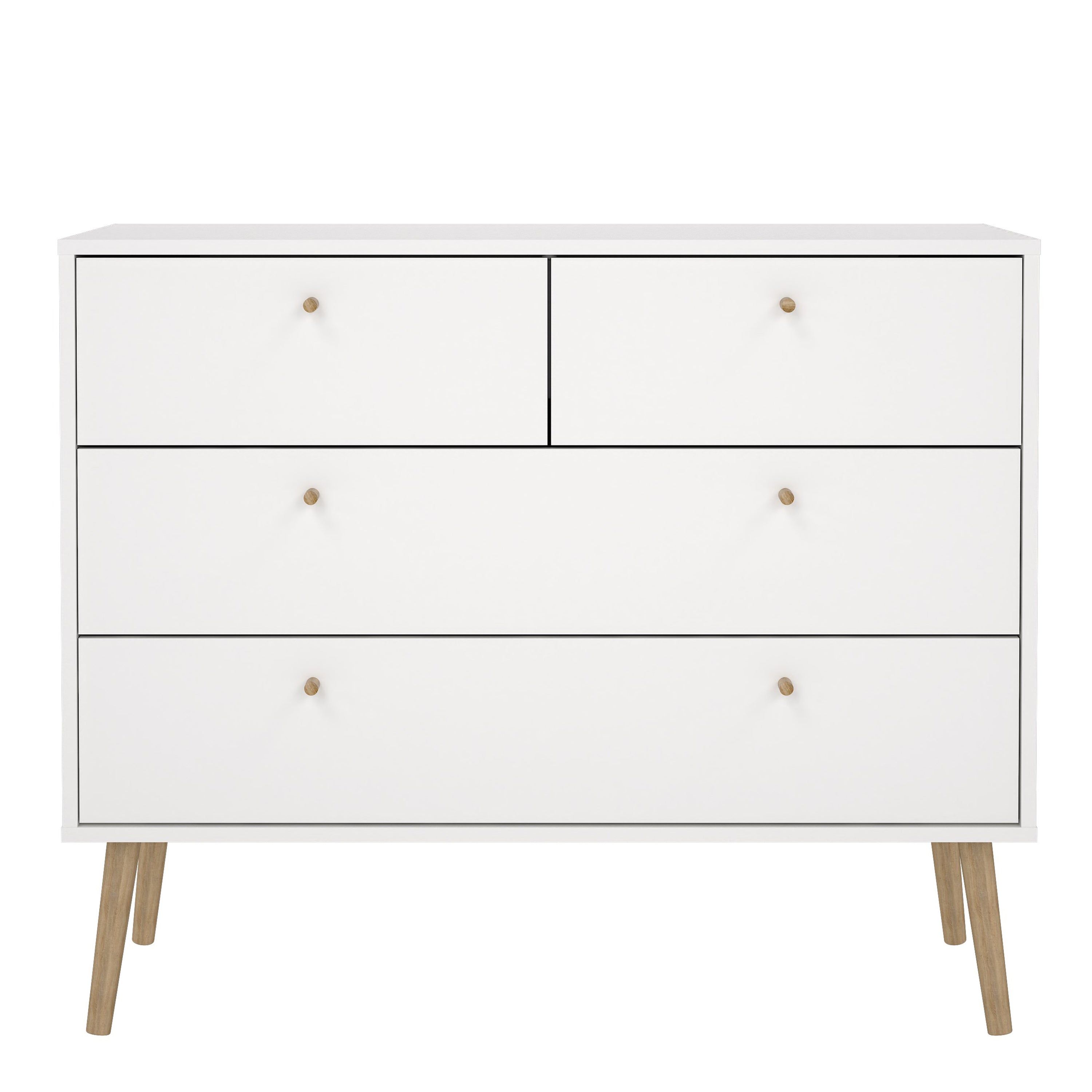 Carlisle Chest 2 + 2 Drawers White