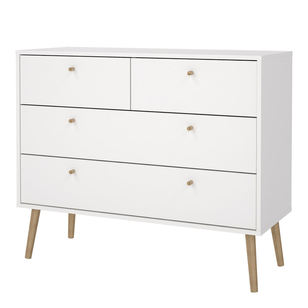 Carlisle Chest 2 + 2 Drawers White