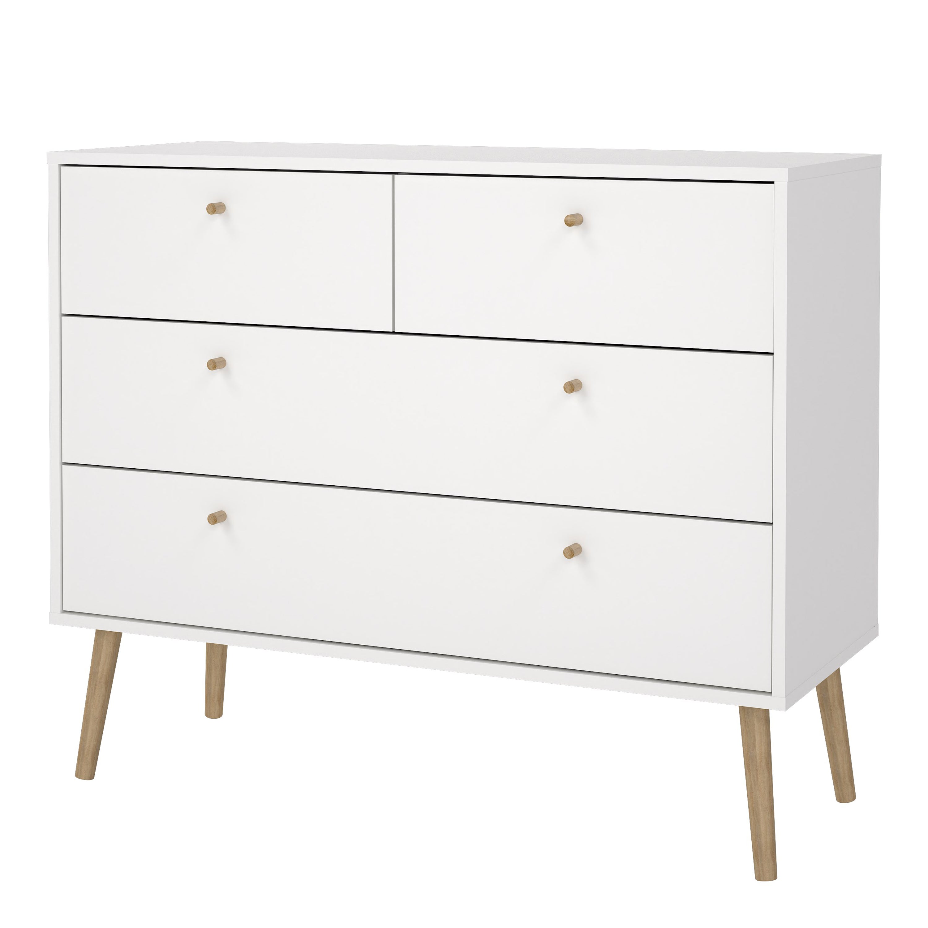 Carlisle Chest 2 + 2 Drawers White