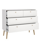 Carlisle Chest 2 + 2 Drawers White