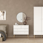 Carlisle Chest 2 + 2 Drawers White