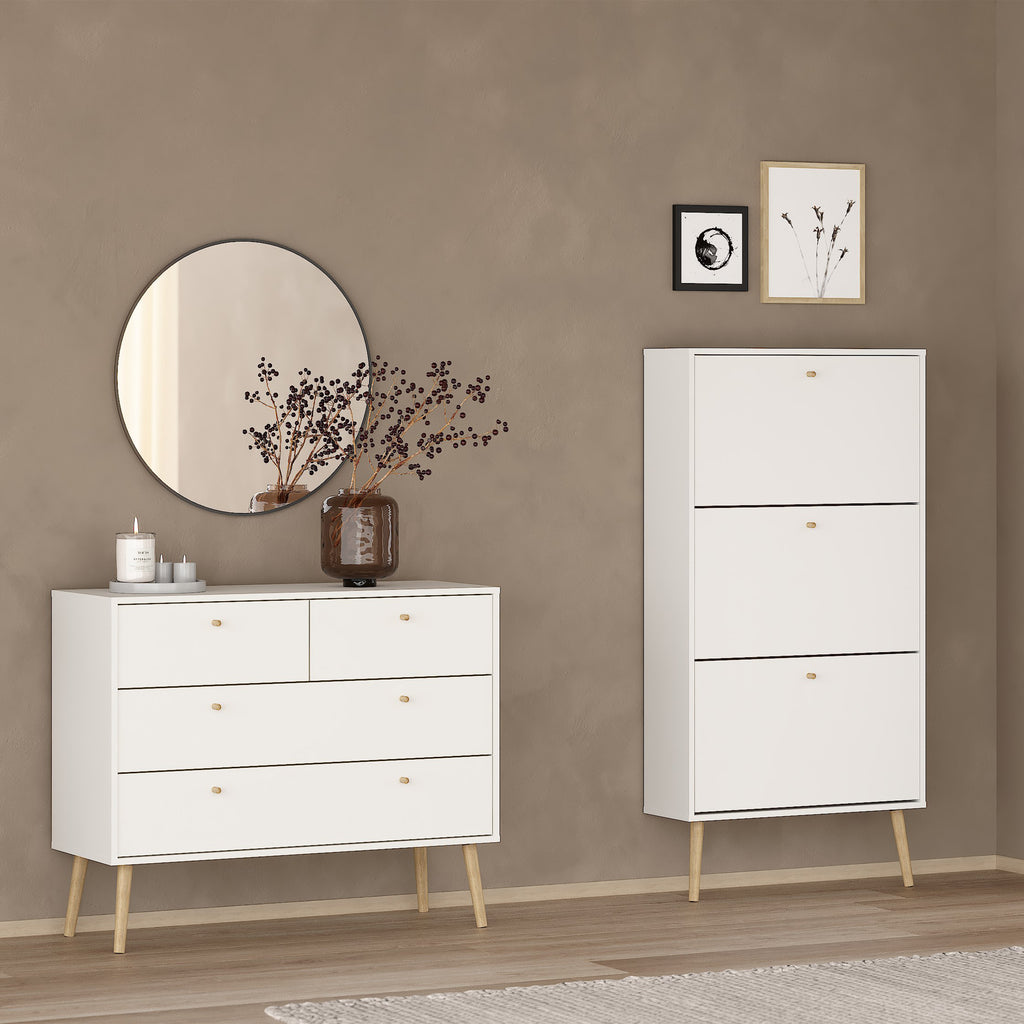 Carlisle Chest 2 + 2 Drawers White