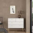 Carlisle Chest 2 + 2 Drawers White