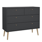 Carlisle Chest 2 + 2 Drawers Dark Grey