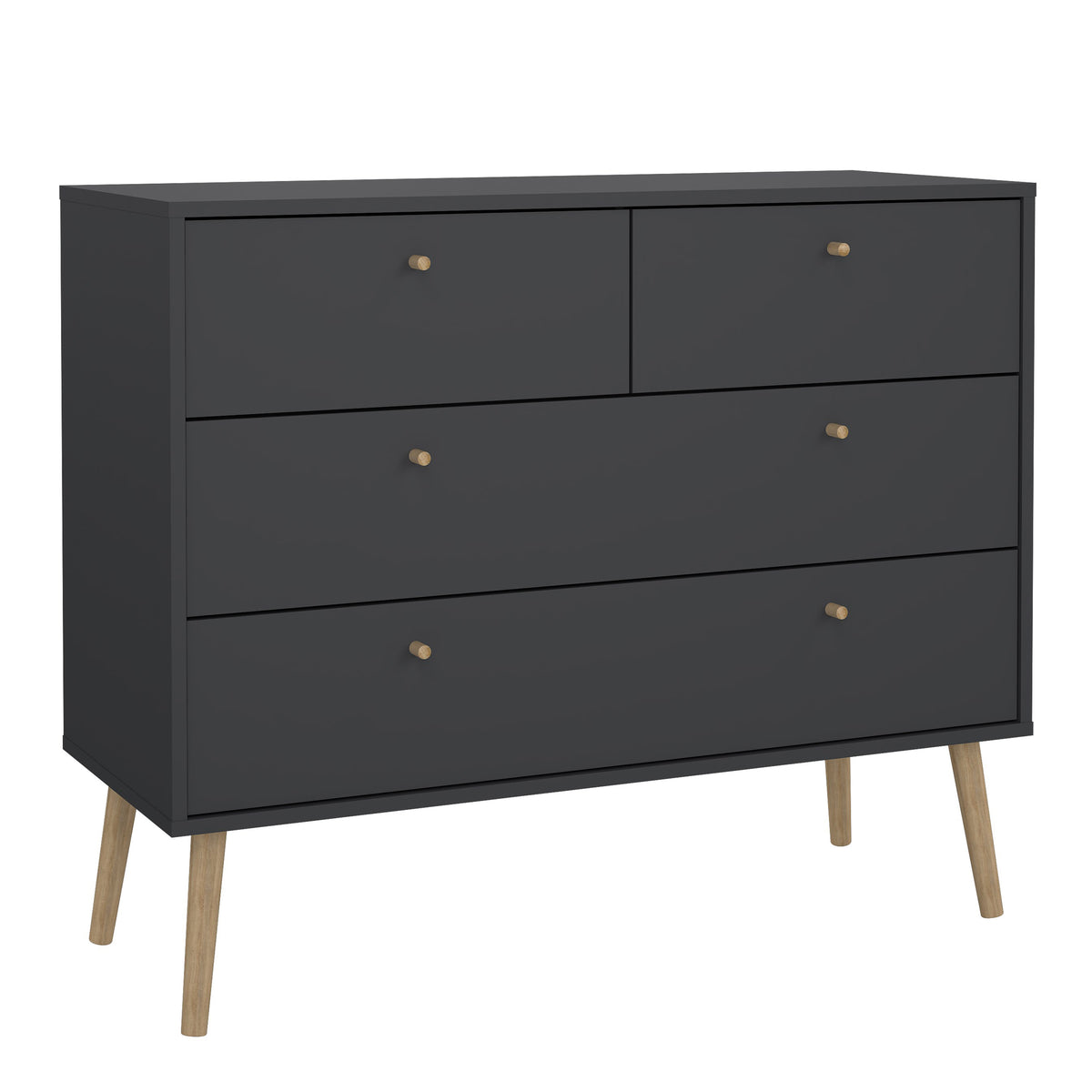 Carlisle Chest 2 + 2 Drawers Dark Grey
