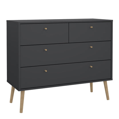 Carlisle Chest 2 + 2 Drawers Dark Grey