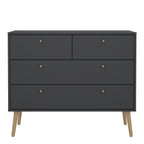 Carlisle Chest 2 + 2 Drawers Dark Grey