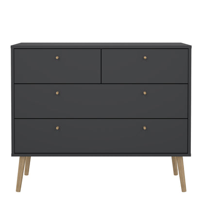 Carlisle Chest 2 + 2 Drawers Dark Grey