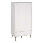Carlisle Wardrobe with 2 Doors + 2 Drawers White