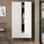 Carlisle Wardrobe with 2 Doors + 2 Drawers White