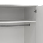 Carlisle Wardrobe with 2 Doors + 2 Drawers White