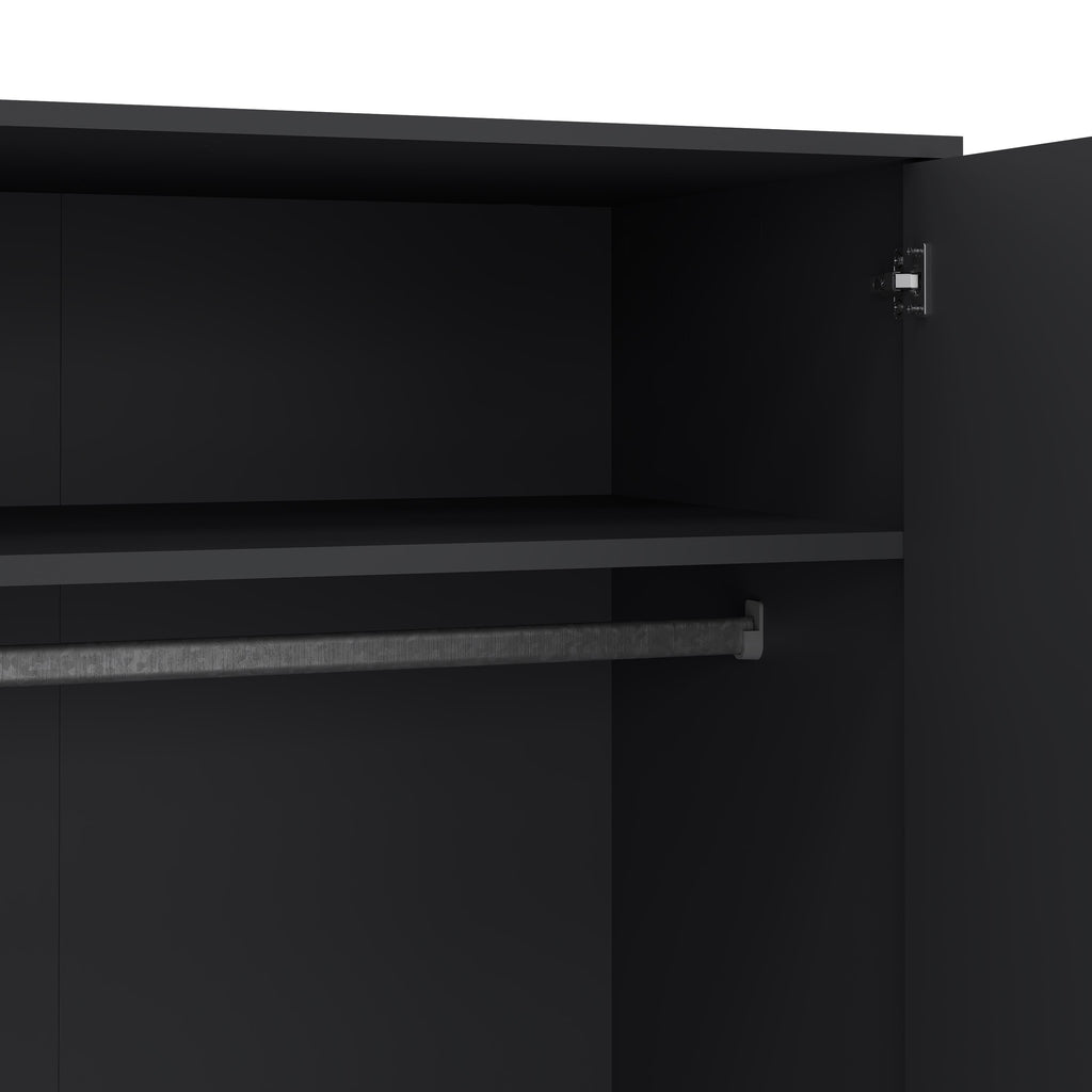 Carlisle 2 Doors 2 Drawer Wardrobe Dark Grey