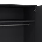 Carlisle 2 Doors 2 Drawer Wardrobe Dark Grey