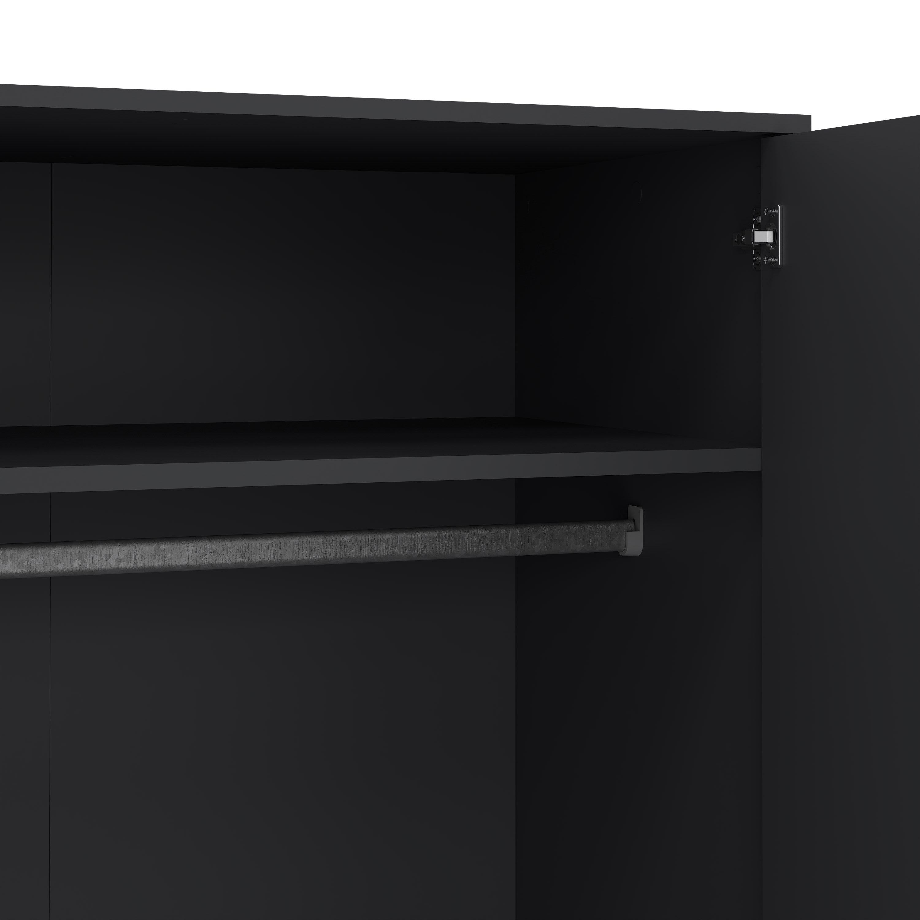 Carlisle 2 Doors 2 Drawer Wardrobe Dark Grey