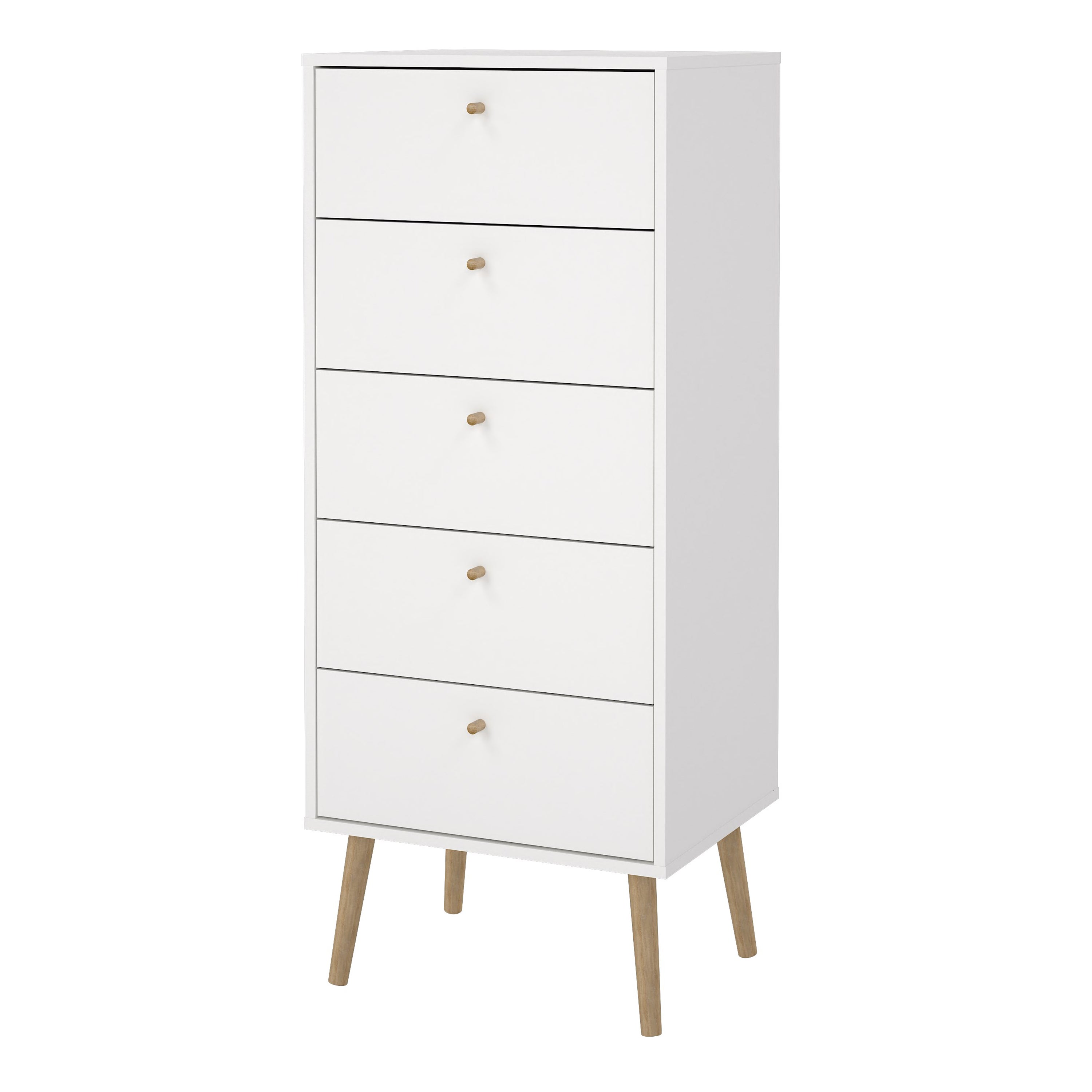 Carlisle Chest 5 Drawers White