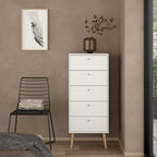 Carlisle Chest 5 Drawers White