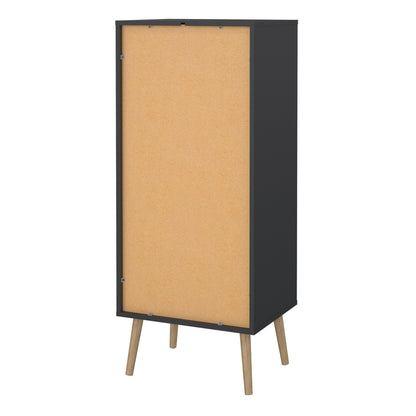 Carlisle Chest 5 Drawers Dark Grey