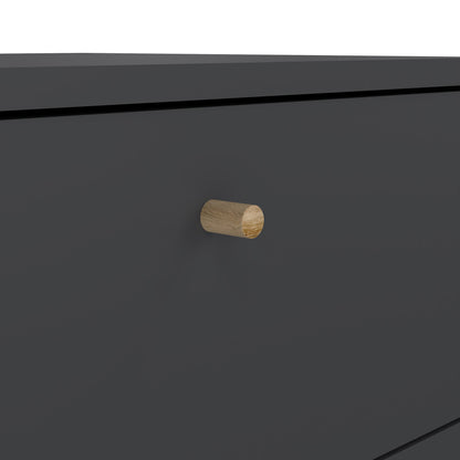 Carlisle Chest 5 Drawers Dark Grey