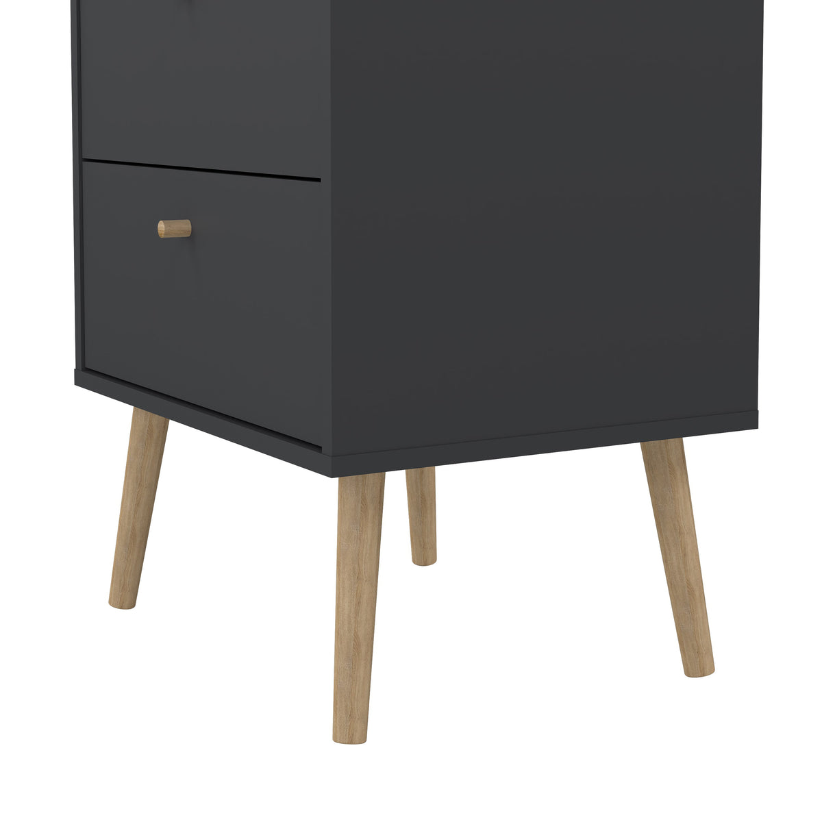 Carlisle Chest 5 Drawers Dark Grey