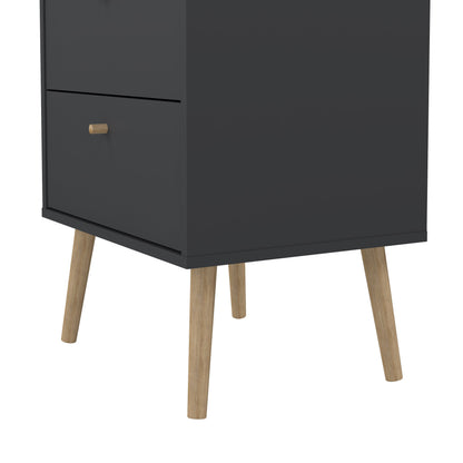 Carlisle Chest 5 Drawers Dark Grey