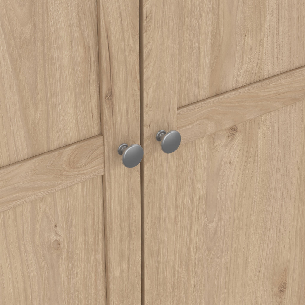 Brande Wardrobe with 3 Frame Doors in Jackson Hickory Oak