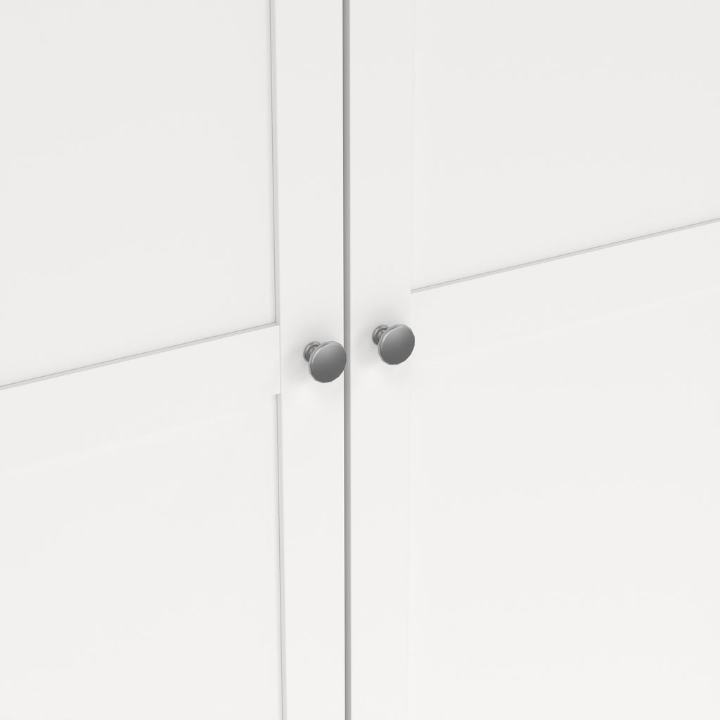 Brande Wardrobe with 4 Frame Doors in White