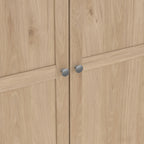 Brande Wardrobe with 4 Frame Doors in Jackson Hickory Oak