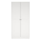 Brande Wardrobe with 2 Frame Doors in White