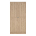 Brande Wardrobe with 2 Frame Doors in Jackson Hickory
