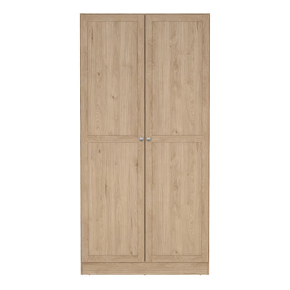 Brande Wardrobe with 2 Frame Doors in Jackson Hickory