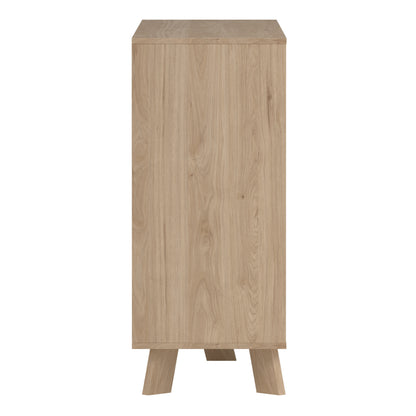 Isla 6 Drawers Double Dresser in Jackson Hickory and White