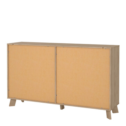 Isla 6 Drawers Double Dresser in Jackson Hickory and White