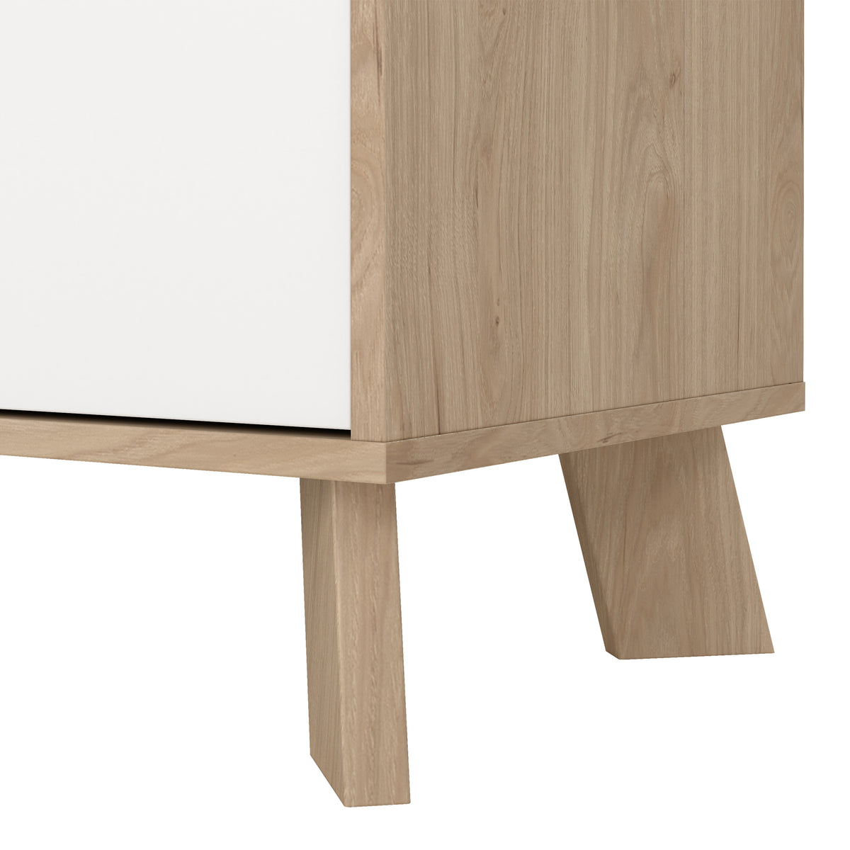 Isla Sideboard 4 Doors + 1 Drawer in Jackson Hickory and White