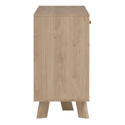 Isla Sideboard 4 Doors + 1 Drawer in Jackson Hickory and White