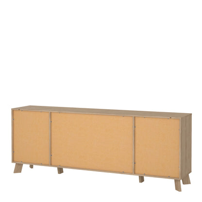 Isla Sideboard 4 Doors + 1 Drawer in Jackson Hickory and White