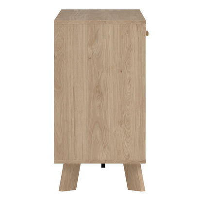 Isla Sideboard 2 Doors + 3 Drawers in Jackson Hickory and White