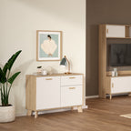 Isla Sideboard 2 Doors + 1 Drawer in Jackson Hickory and White
