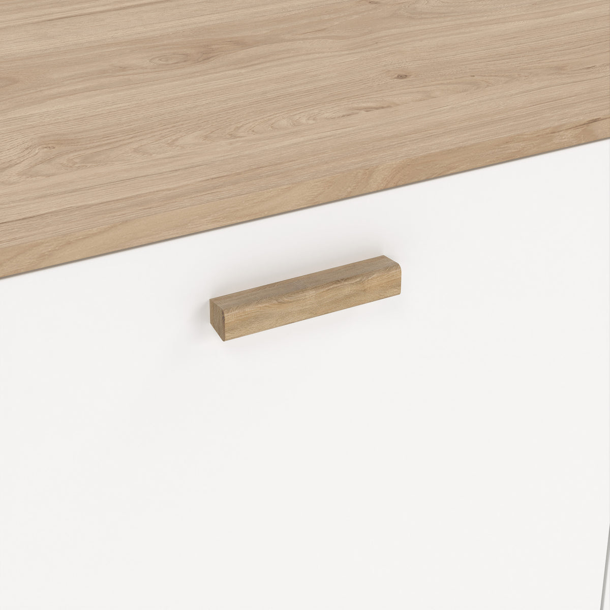 Isla Sideboard 2 Doors + 1 Drawer in Jackson Hickory and White
