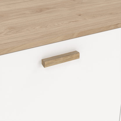 Isla Sideboard 2 Doors + 1 Drawer in Jackson Hickory and White