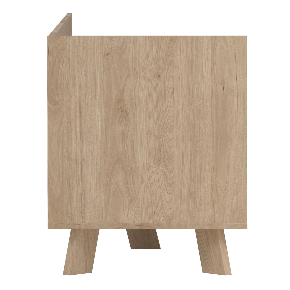 Isla TV-unit with 1 Door + 2 Drawers in Jackson Hickory and White