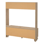 Isla TV-Wall Unit with 2 Sliding Doors in Jackson Hickory and White