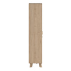 Isla China Cabinet 2 Doors in Jackson Hickory and White