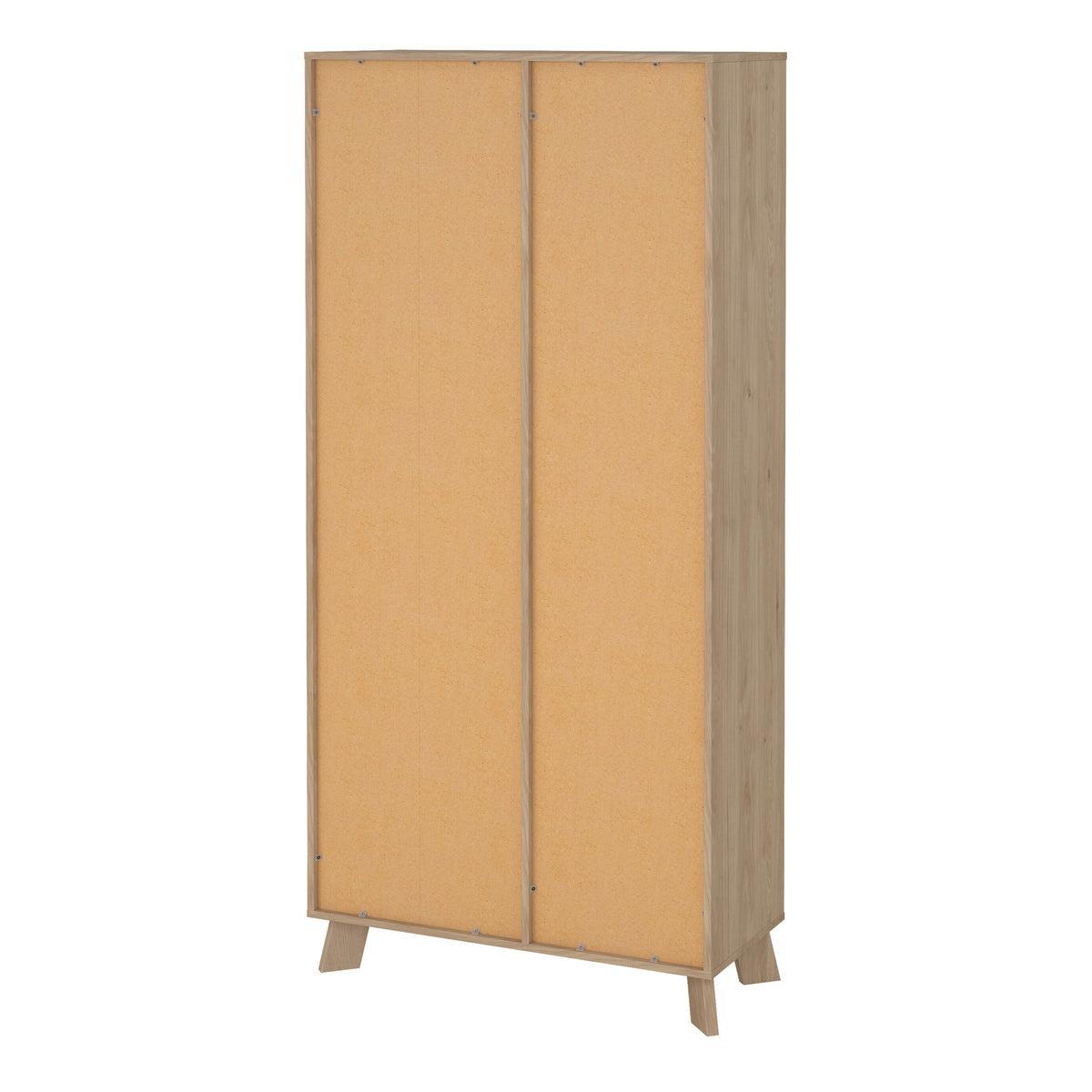Isla China Cabinet 2 Doors in Jackson Hickory and White