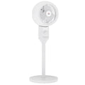 32" Pedestal Fan, 70° Oscillating 90° Vertical Tilt Air Circulator with 3 Speeds, Standing Fan for Home Office, Bedroom, White