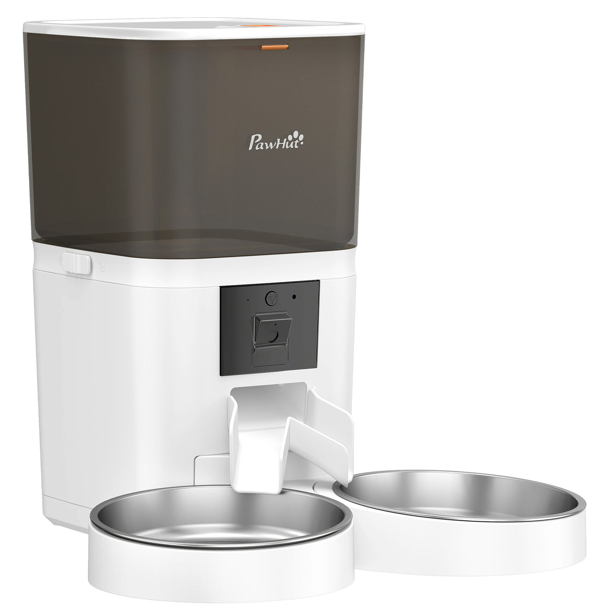 PawHut Automatic Cat Feeder for 2 Cats with HD Camera?2.4G & 5G WiFi Pet Food Dispenser 6L APP Control
