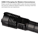 Maplin LED 600 Lumens Lithium Rechargeable Torch