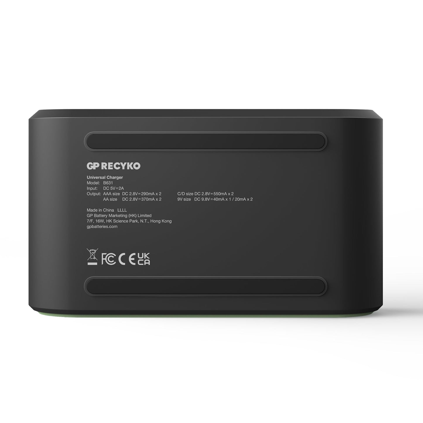 GP Recyko B631 USB Universal Battery Charger for AA, AAA, C, D & 9V